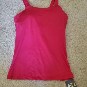 Surplus Hot Pink Sports Tank Top with Bra Womens Small
